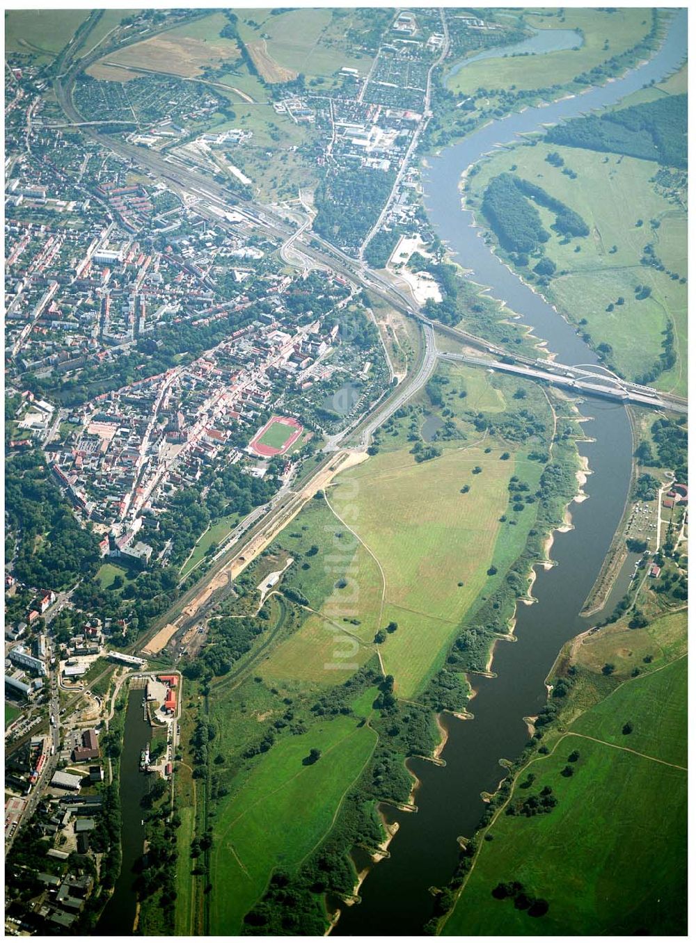 Luftaufnahme Wittenberg - Blick über Wittenberg