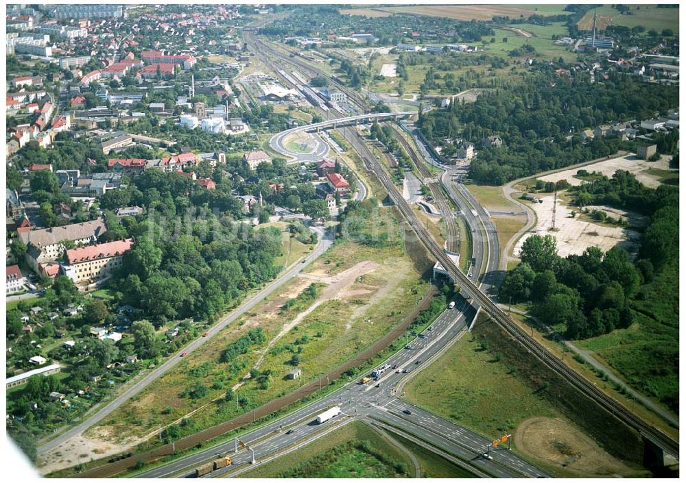 Wittenberg aus der Vogelperspektive: Blick über Wittenberg