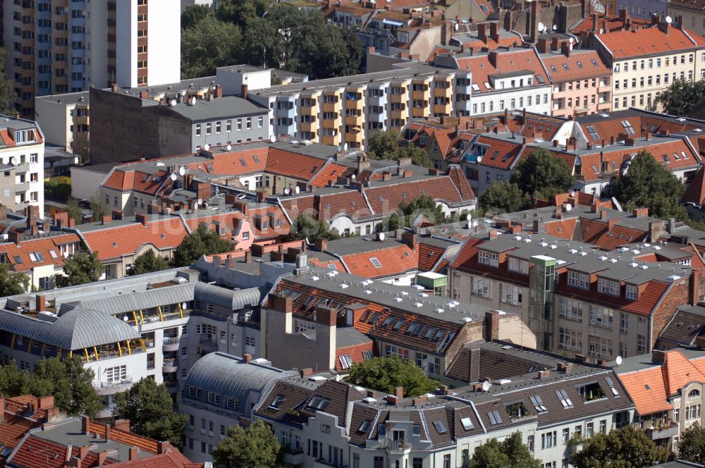 Berlin aus der Vogelperspektive: Blick über Wohngebiete in Berlin-Neukölln