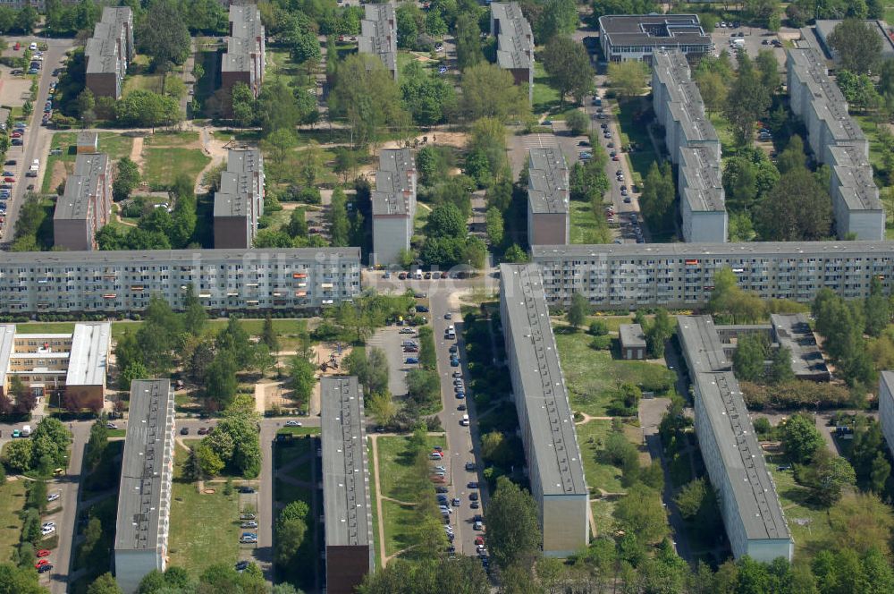 Rostock von oben - Blick über Wohngebiete Rostock-Schmarl