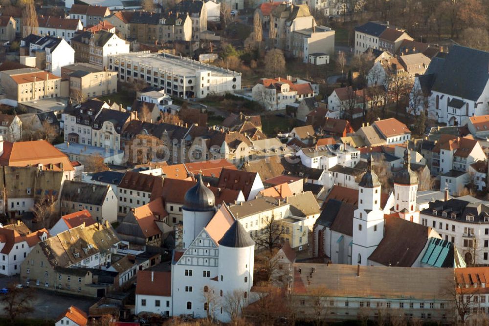 Luftaufnahme Wurzen - Blick über Wurzen mit Dom St. Marien und Schloss Wurzen