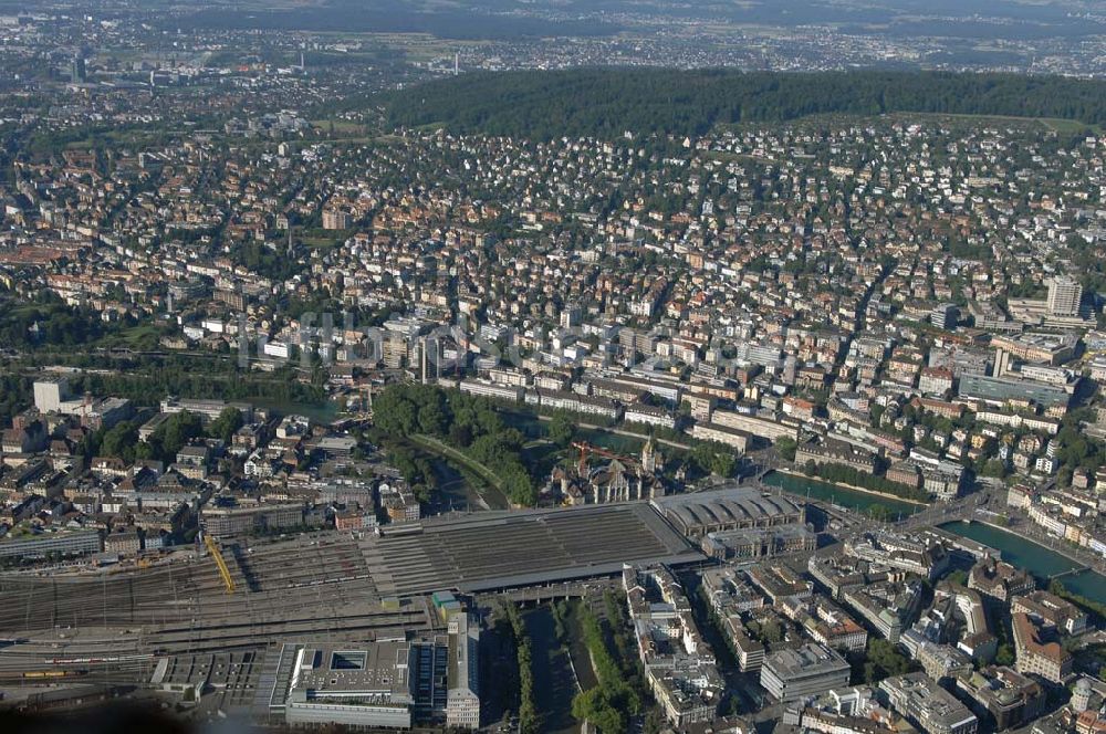 Luftaufnahme Zürich - Blick über Zürich