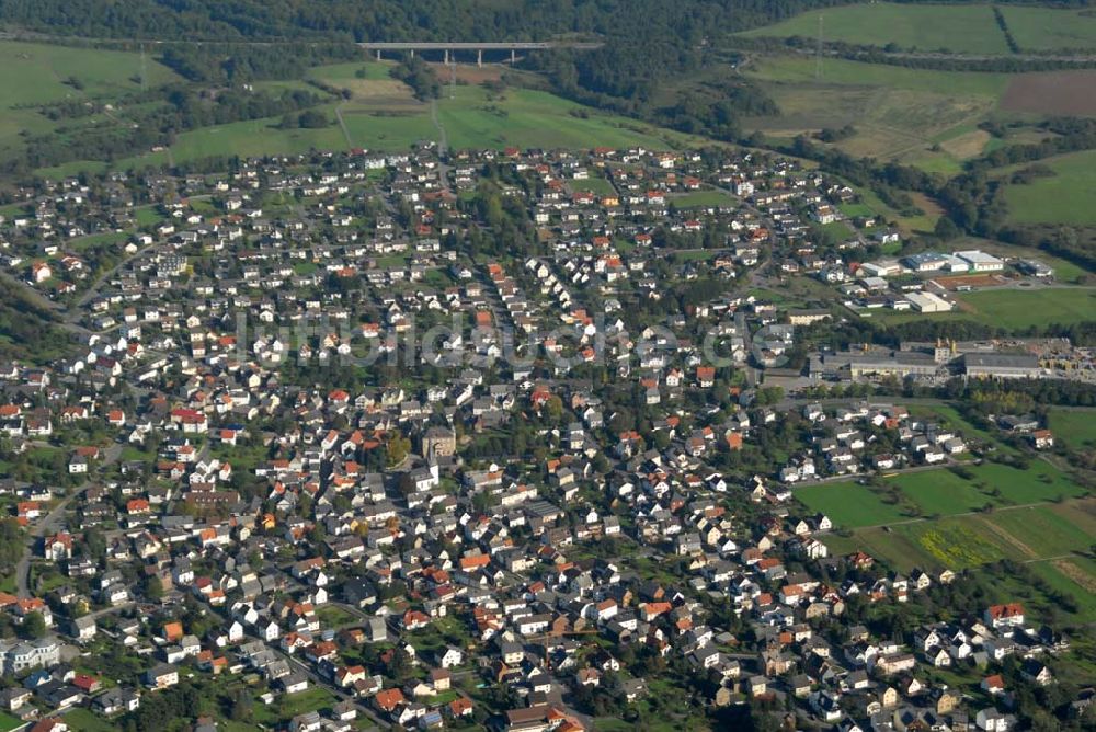 Aßlar aus der Vogelperspektive: Blick auf Berghausen in Aßlar