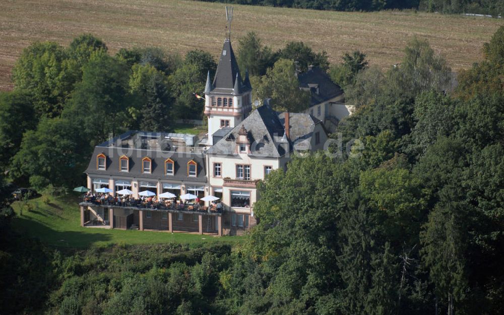 Trier aus der Vogelperspektive: Blick auf das Berghotel Kockelsberg in Trier