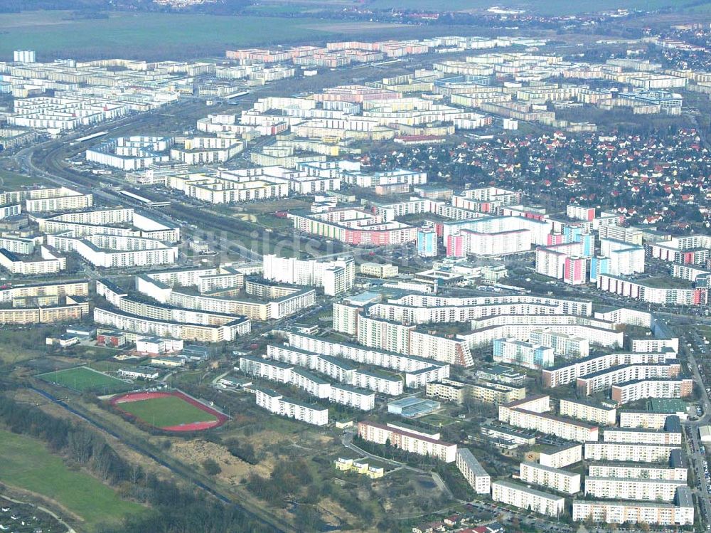 Berlin Hellersdorf aus der Vogelperspektive: Blick auf Berlin Hellersdorf