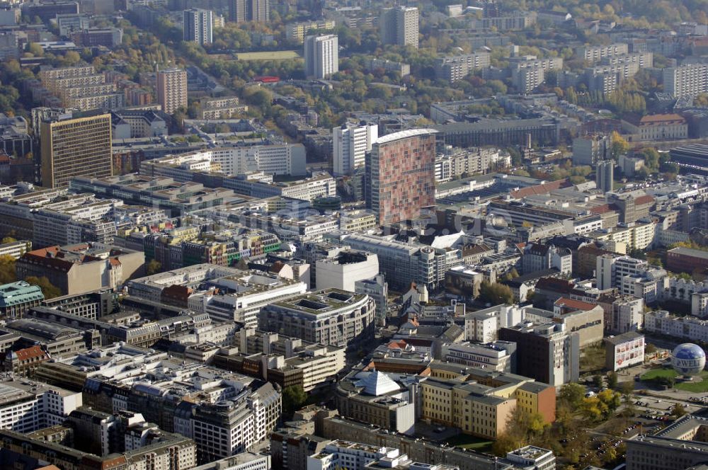 Luftbild Berlin - Blick auf das Berliner Wohn- und Geschäftshausareal an der Kochstrasse / Leipzigerstrasse