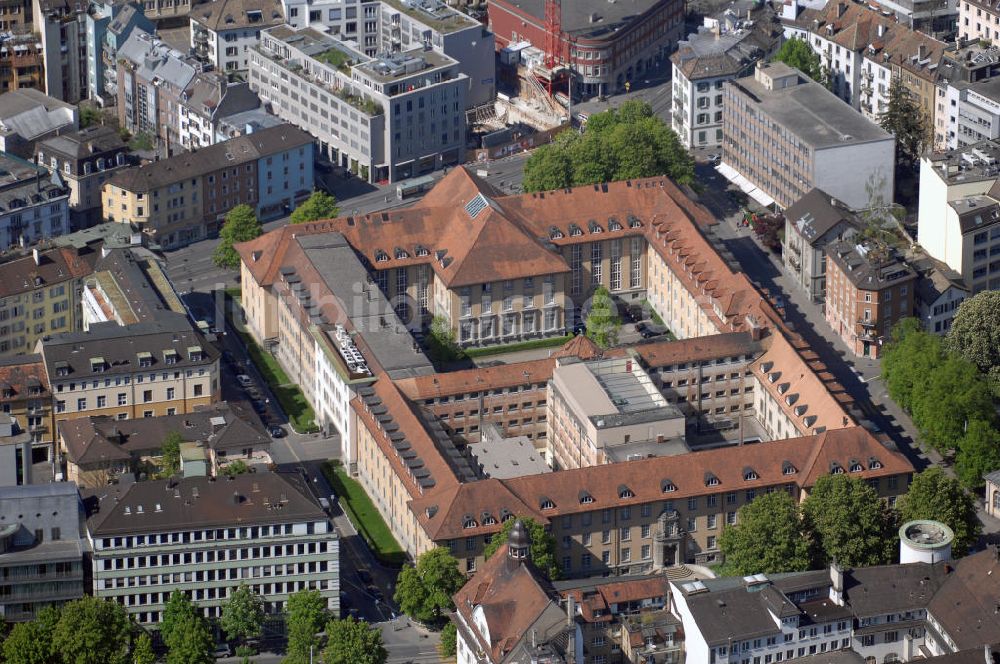 Luftbild Zürich - Blick auf das Bezirksgericht in Zürich