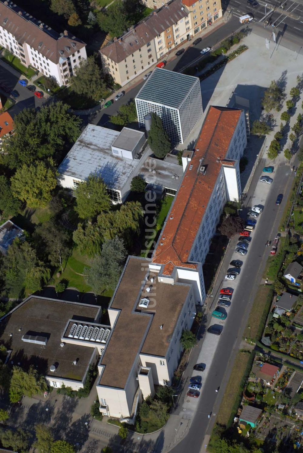 Braunschweig aus der Vogelperspektive: Blick auf Bibliothek derHochschule für Bildende Künste Braunschweig