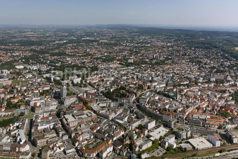 Luftaufnahme Bielefeld - Blick auf Bielefeld