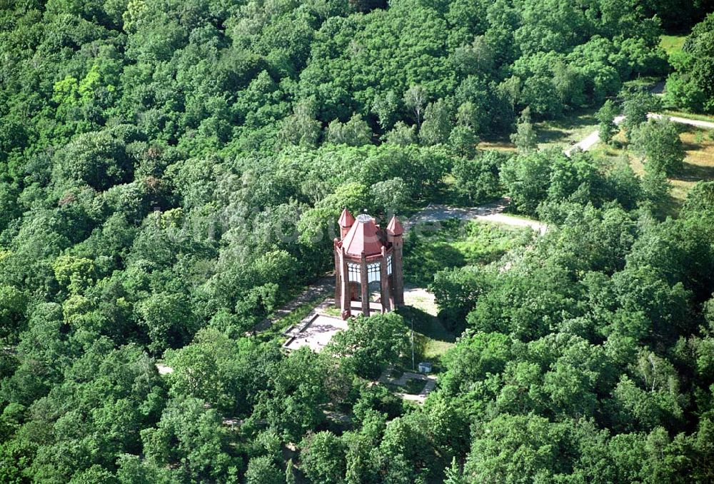 Rathenow von oben - Blick auf dem Bismarckturm