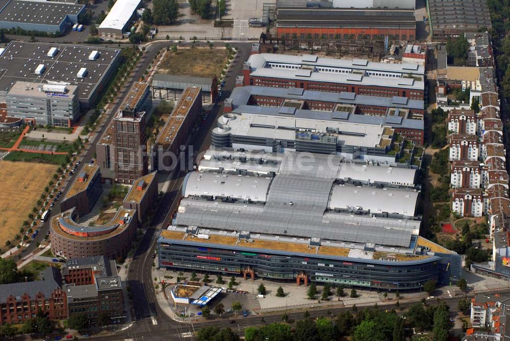 Luftbild Berlin - Blick auf die Borsig-Hallen in Berlin-Tegel