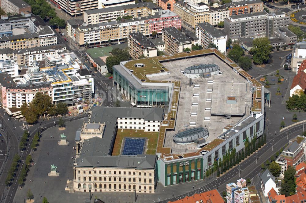 Luftaufnahme Braunschweig - Blick auf die Braunschweiger Schloss Arkaden