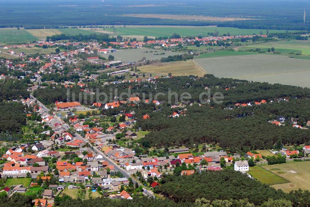 Brück von oben - Blick auf Brück OT Rottstock