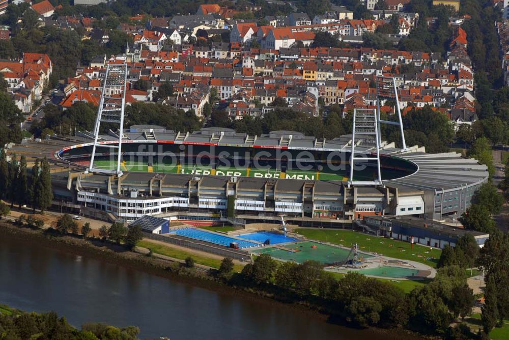 Bremen von oben - Blick auf das Bremer Weserstadion