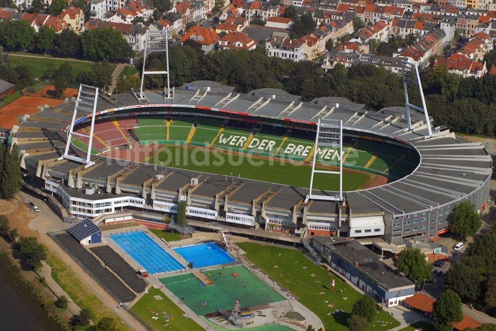 Luftbild Bremen - Blick auf das Bremer Weserstadion