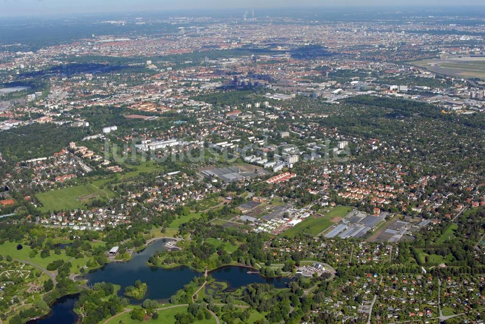 Luftaufnahme Berlin-Britz - Blick auf die am Britzer Graten in Berlin-Britz