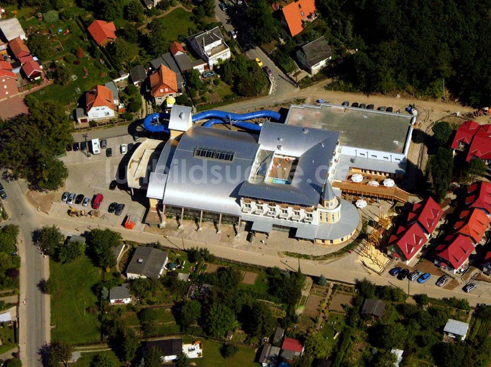 Wernigerode aus der Vogelperspektive: Blick auf das Brockenbad im Hasseröder Ferienpark