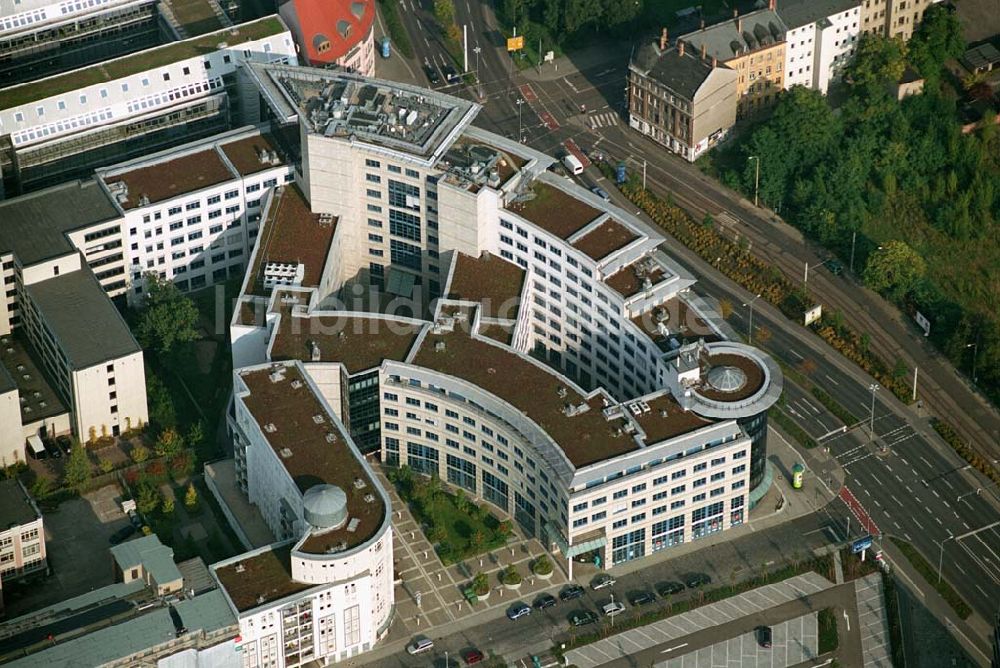 Luftbild Leipzig / Sachsen - Blick auf das Bürogebäude Listbogen in Leipzig