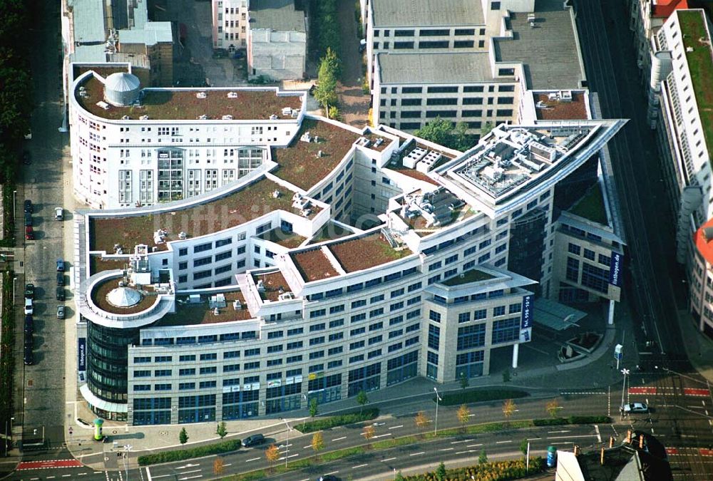 Luftbild Leipzig / Sachsen - Blick auf das Bürogebäude Listbogen in Leipzig