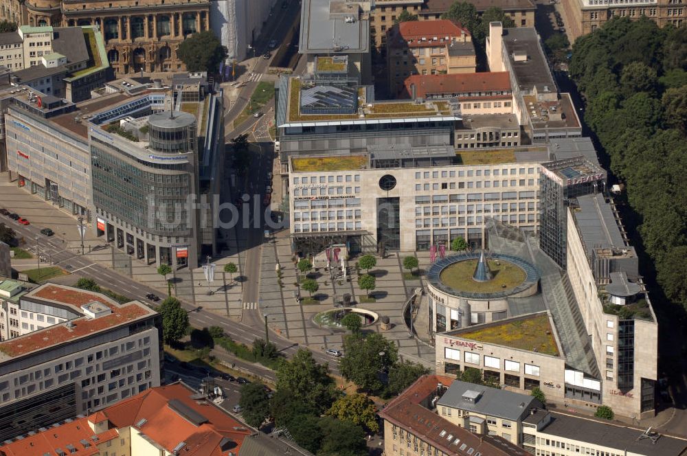 Luftbild Stuttgart - Blick auf den Börsenplatz in Stuttgart