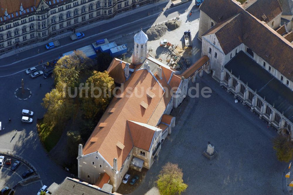 Braunschweig aus der Vogelperspektive: Blick auf die Burg Dankwarderode