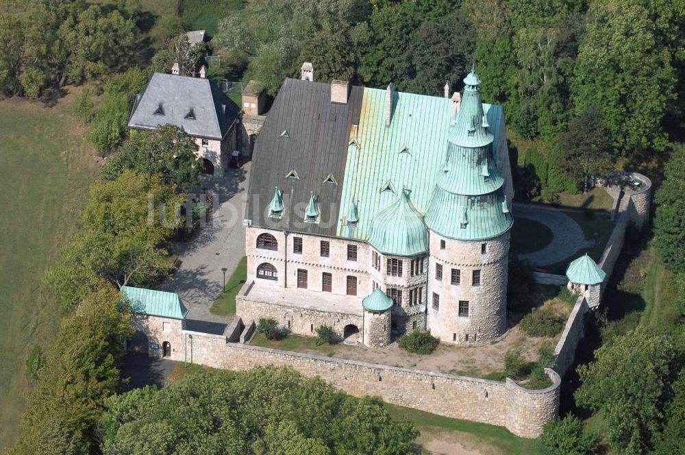 Ohrdruf von oben - Blick auf die Burg Ohrdruf in Thüringen