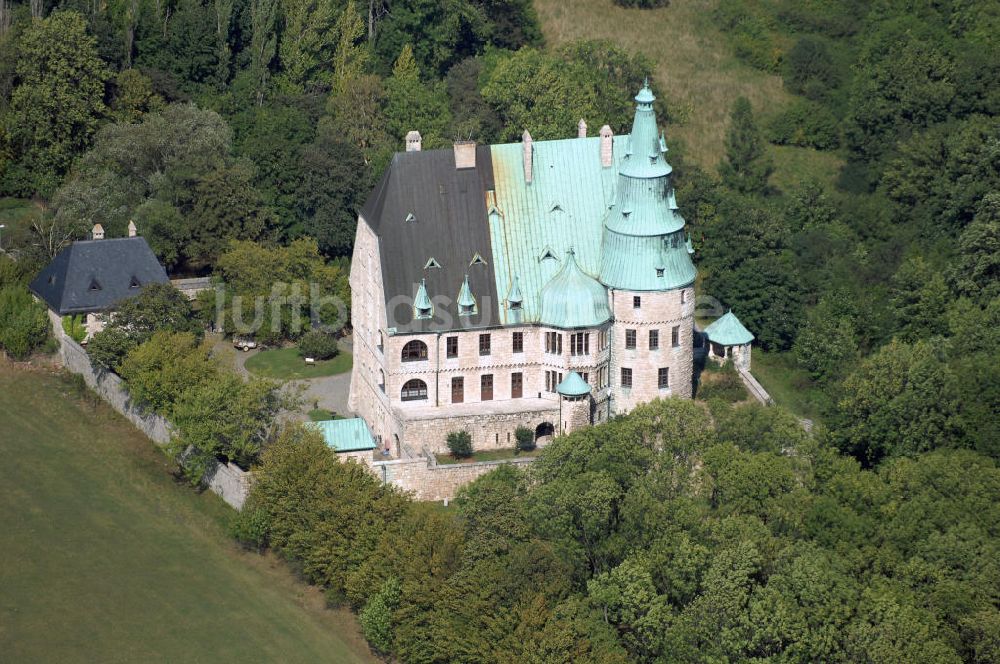 Luftbild Ohrdruf - Blick auf die Burg Ohrdruf in Thüringen