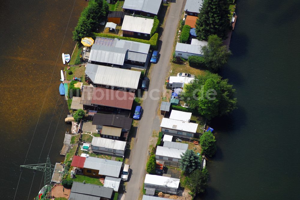 Königsbruch von oben - Blick auf den Campingplatz Königsbruch bei Eichelscheiderhof im Saarland.