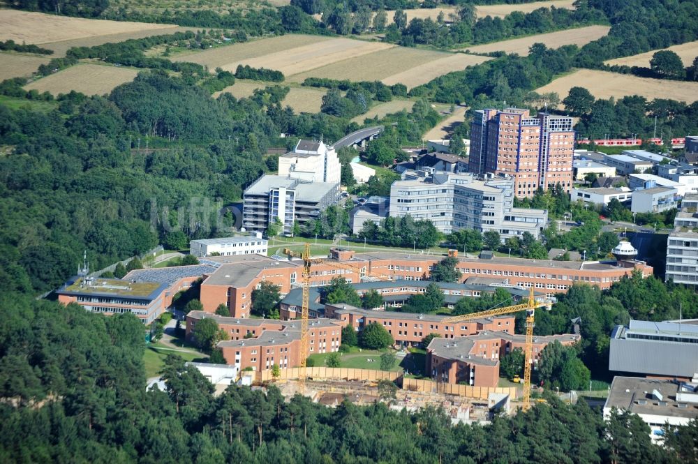 Luftaufnahme Langen - Blick auf den Campus der Deutschen Flugsicherung GmbH sowie auf das Paul-Ehrlich-Institut in Langen im Bundesland Hessen