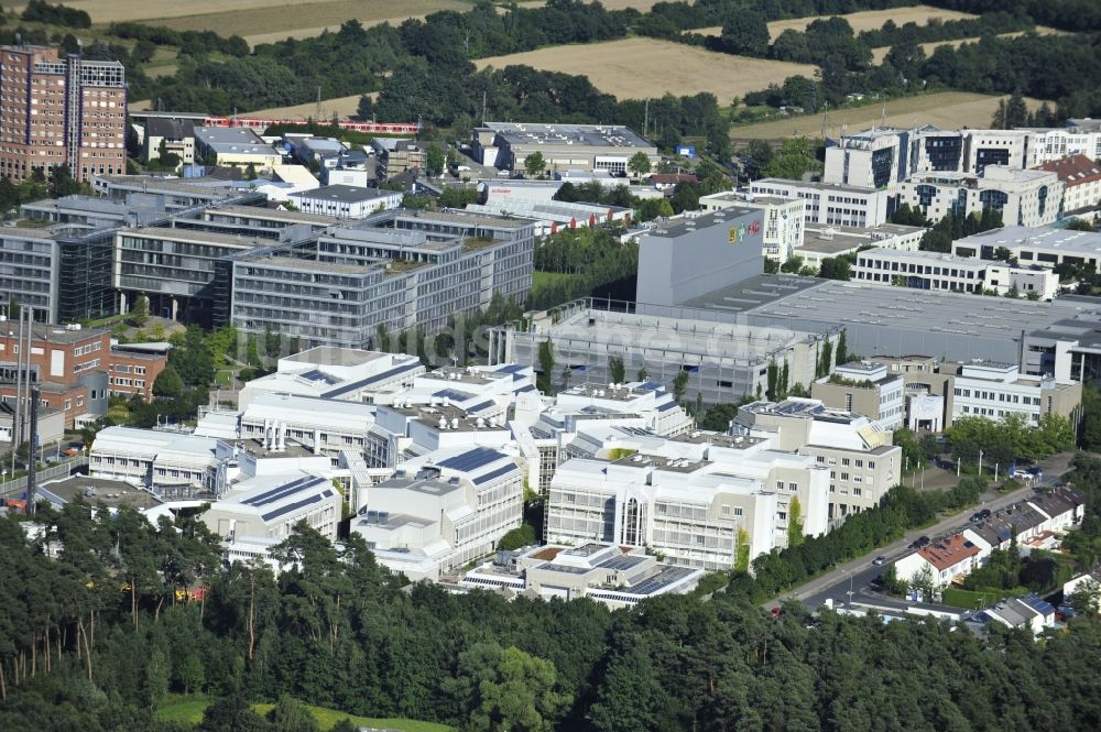 Luftbild Langen - Blick auf den Campus der Deutschen Flugsicherung GmbH sowie auf das Paul-Ehrlich-Institut in Langen im Bundesland Hessen