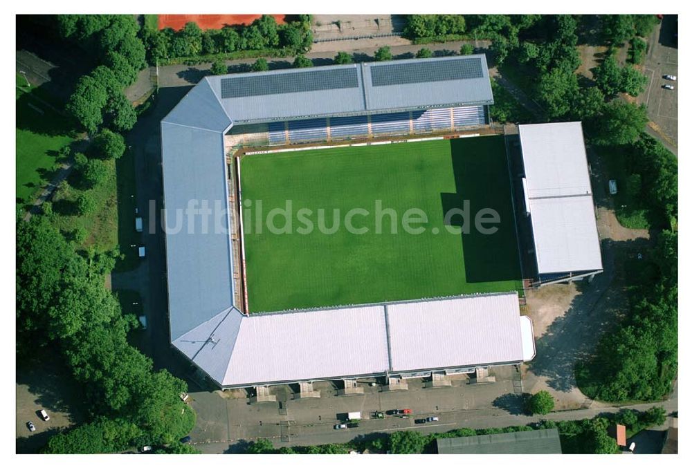 Luftbild Mannheim / Baden Württemberg - Blick auf das Carl-Benz-Stadion Mannheim.