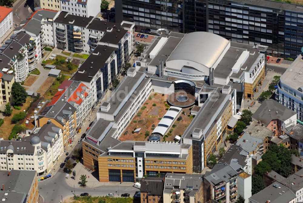 Luftbild Halle/Saale - Blick auf das Charlottencenter an der Magdeburger Straße in Halle