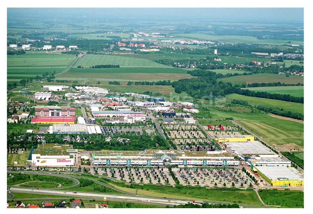 Luftbild Chemnitz - Blick auf das Chemnitz Center in Chemnitz h