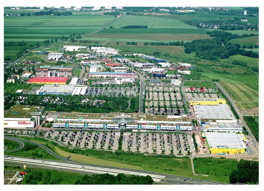 Luftbild Chemnitz - Blick auf das Chemnitz Center in Chemnitz h