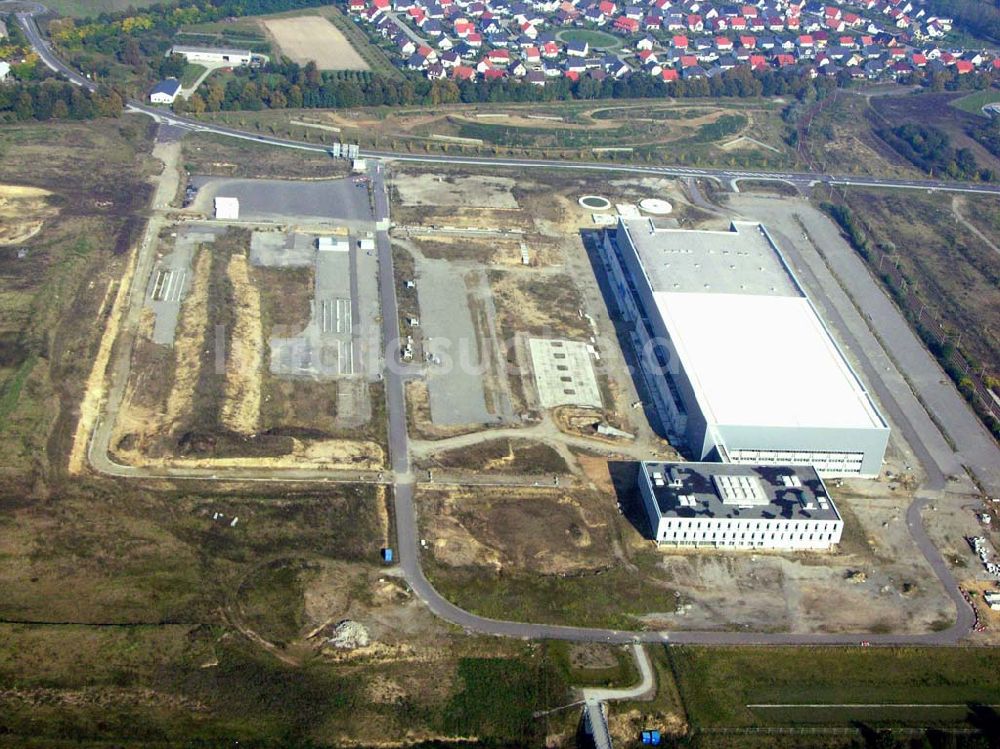 Frankfurt / Oder von oben - Blick auf die Chip-Fabrik in Frankfurt/Oder