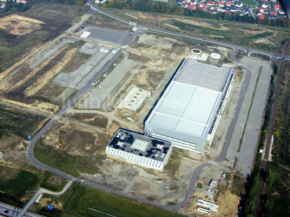 Frankfurt / Oder aus der Vogelperspektive: Blick auf die Chip-Fabrik in Frankfurt/Oder