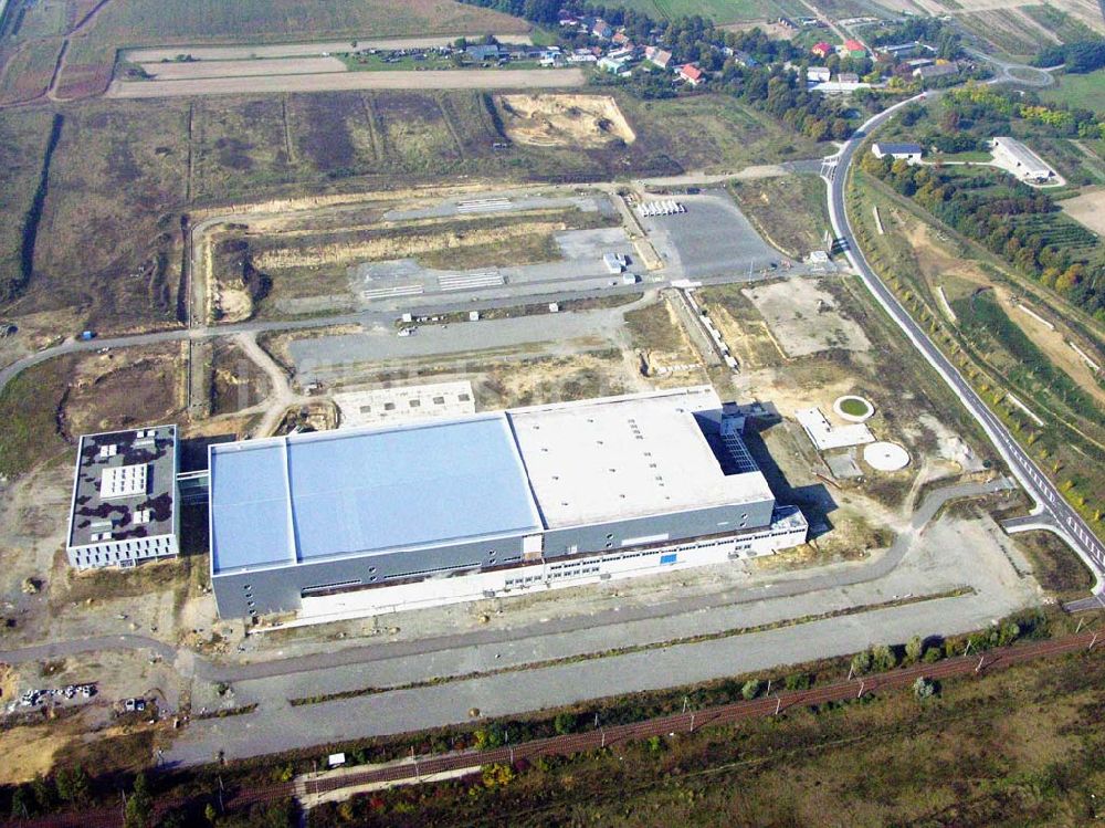 Luftbild Frankfurt / Oder - Blick auf die Chip-Fabrik in Frankfurt/Oder