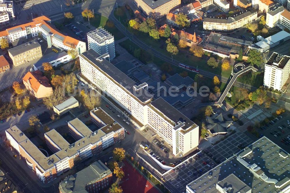 Luftbild Cottbus - Blick auf die CITY-GALERIE der ECE-Projektmanagement GmbH Hambur