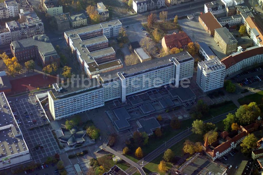 Cottbus aus der Vogelperspektive: Blick auf die CITY-GALERIE der ECE-Projektmanagement GmbH Hambur