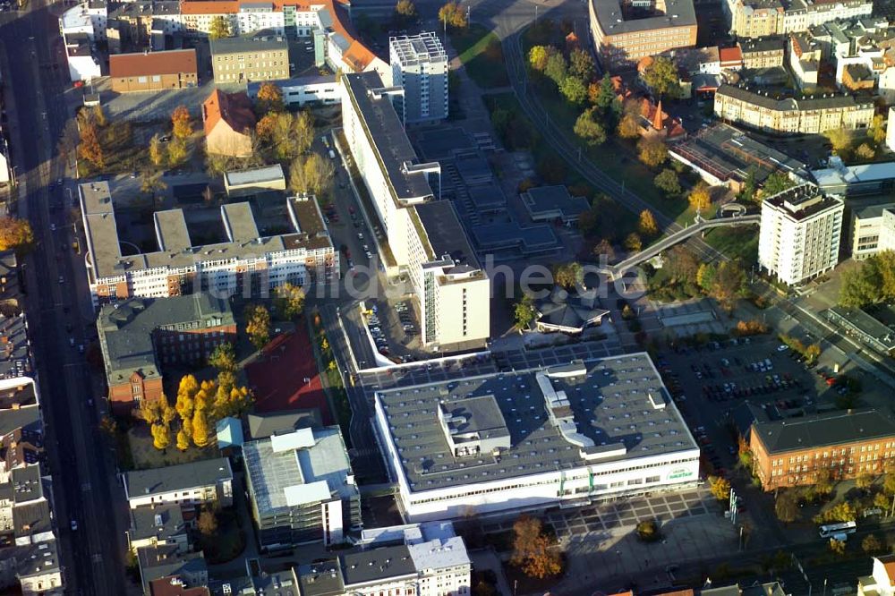 Luftaufnahme Cottbus - Blick auf die CITY-GALERIE der ECE-Projektmanagement GmbH Hambur