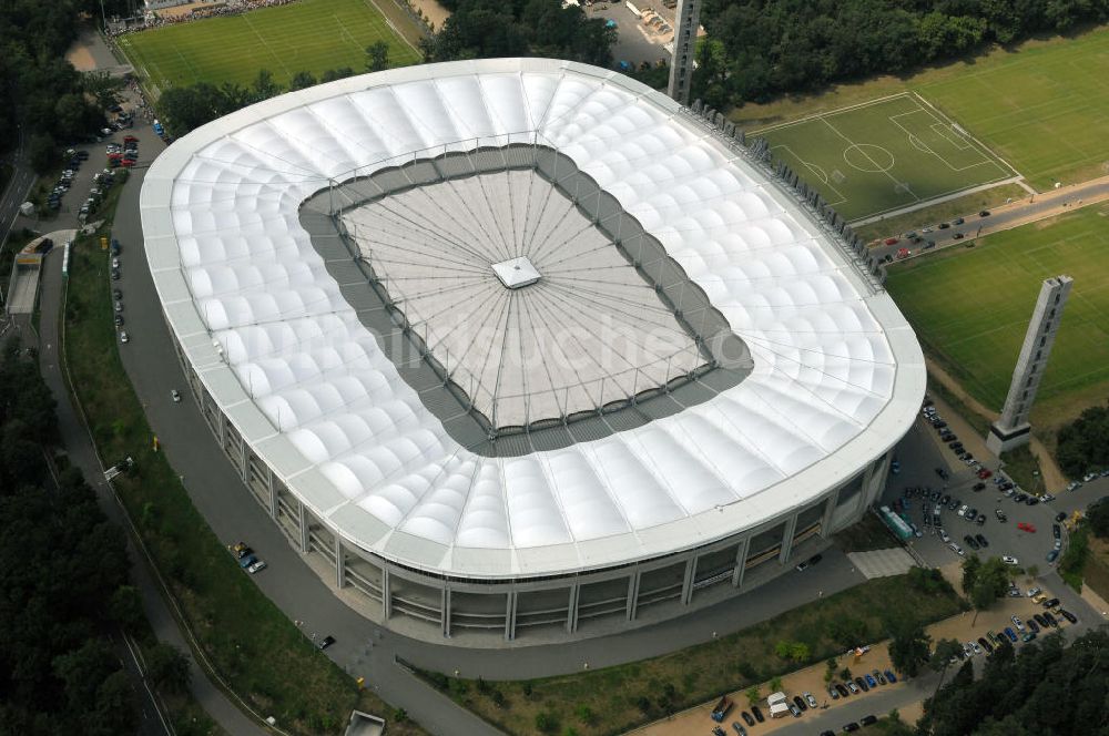 Luftbild Frankfurt am Main - Blick auf die Commerzbank Arena (ehemals Waldstadion) in Frankfurt / Main