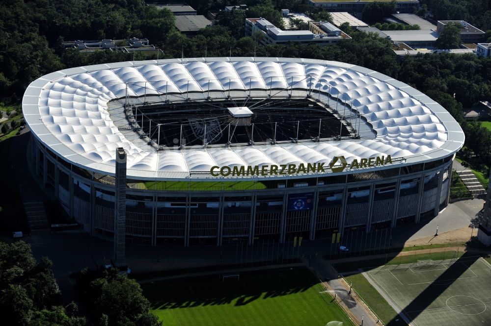 Luftbild Frankfurt am Main - Blick auf die Commerzbank-Arena in Frankfurt am Main