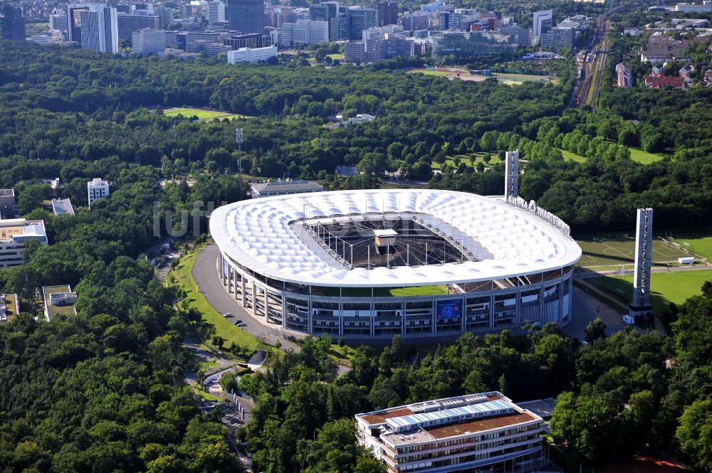 Luftbild Frankfurt am Main - Blick auf die Commerzbank-Arena in Frankfurt am Main