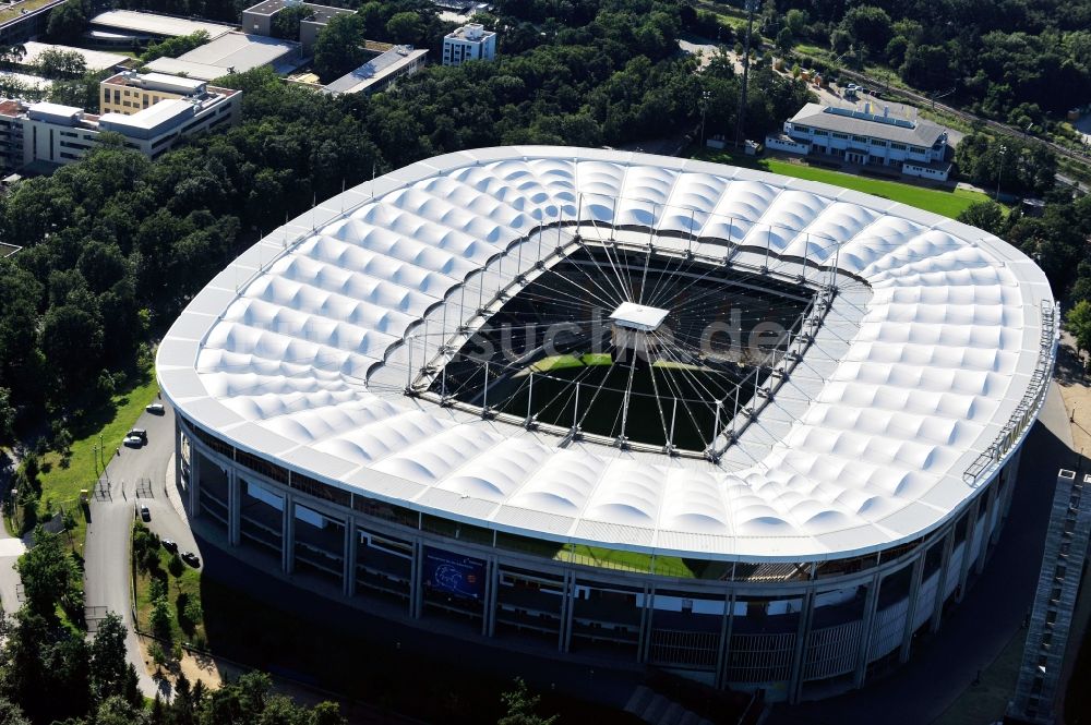 Frankfurt am Main von oben - Blick auf die Commerzbank-Arena in Frankfurt am Main