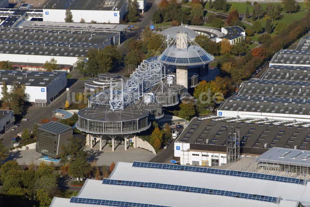 Luftbild Hannover - Blick auf das Convention Center auf dem Messegelände Hannover