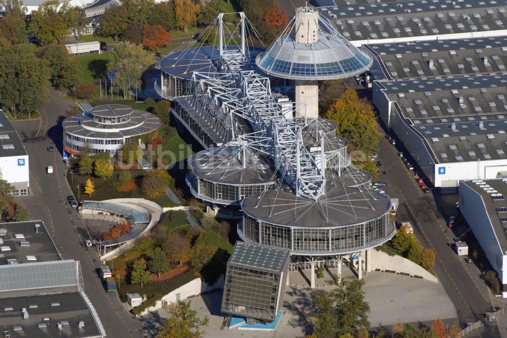 Luftbild Hannover - Blick auf das Convention Center auf dem Messegelände Hannover