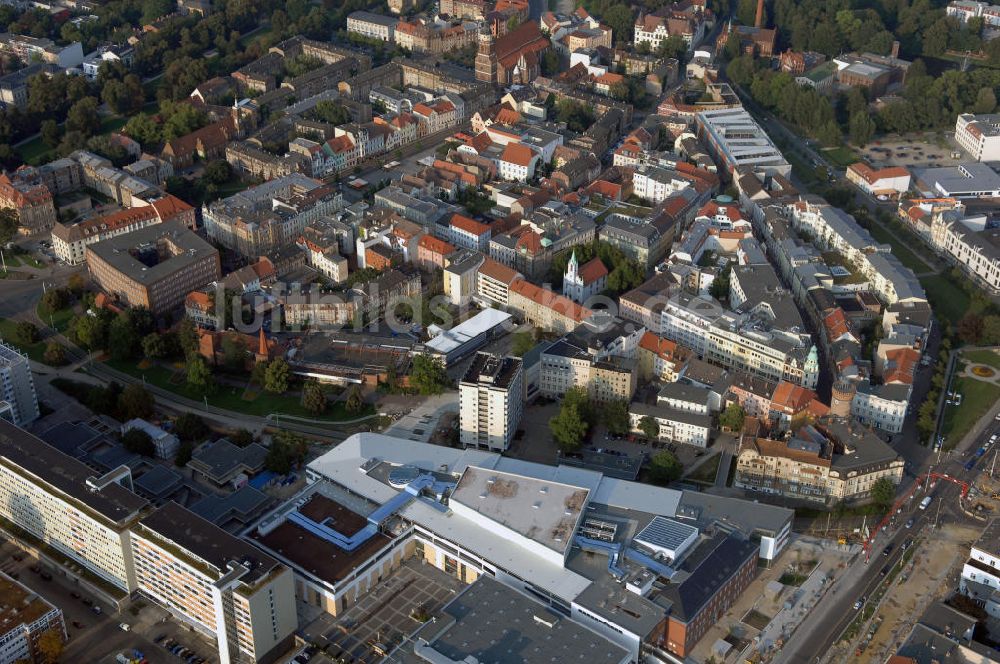 Luftaufnahme Cottbus - Blick auf die Cottbuser Innenstadt