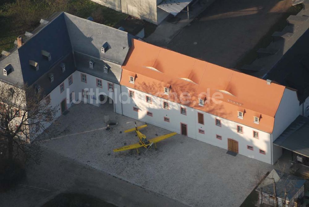 Blankenhain / Thürigen von oben - Blick auf das Deutsches Landwirtschaftsmuseum im Schloss Blankenhain