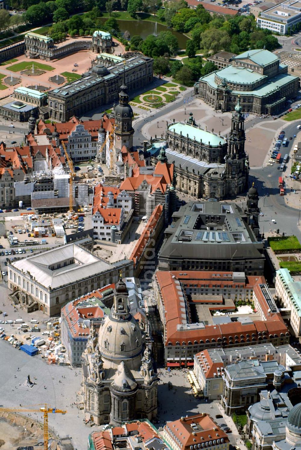 Dresden von oben - Blick auf die Dresdner Altstadt