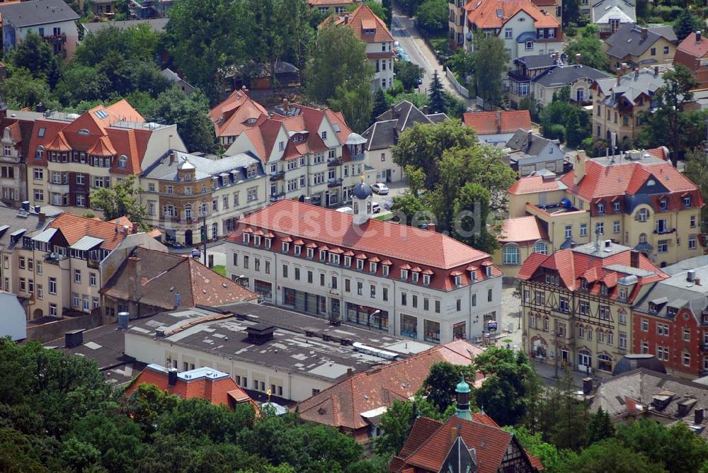 Dresden von oben - Blick auf den Dresdner Stadteil Loschwitz